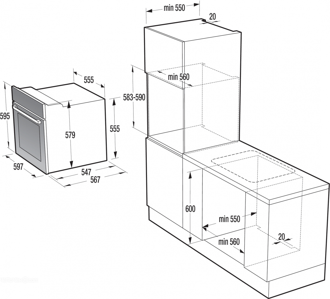 Духовой шкаф gorenje bo 87 ora